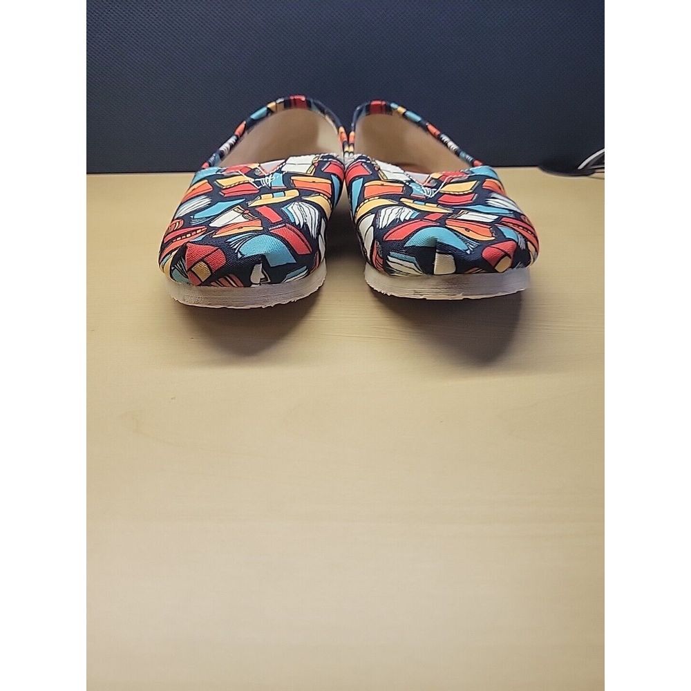 Groove Bags Book Lovers Womens Casual Canvas Flat Shoes Sz US 7.5 - Picture 2 of 11